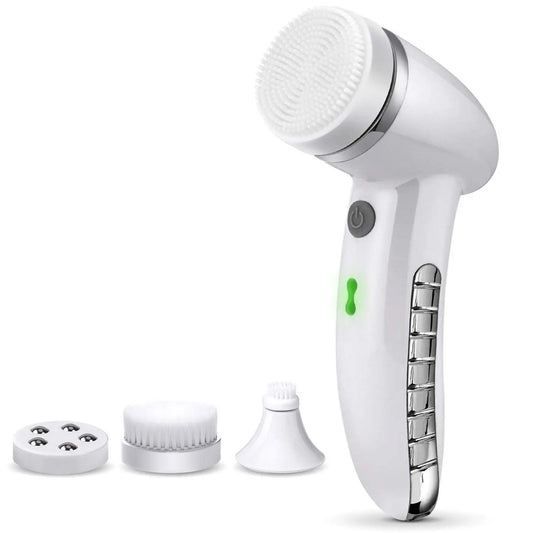 4 In 1 Electric Women 100% Safe Wash Facial Cleansing Brush IPX6 USB Female Electric Face Cleaning Apparatus Nu Face Skin Care